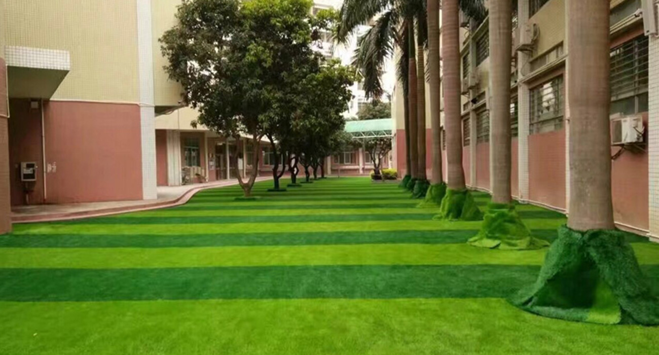 深圳龙华中英文学校 人造草坪